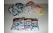 CUFFIA DOCCIA BAGNO PER CAPELLI SET 5 PEZZI ASSORTITE ELASTICHE IMPERMEABILI