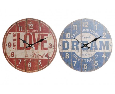 OROLOGIO A MURO IN LEGNO DECORATO 2 MODELLI VINTAGE OROLOGIO CUCINA SALA