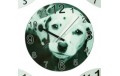 OROLOGIO A PARETE CUCINA CAMERETTA VETRO SVEGLIA A MURO CAGNOLINO DALMATA