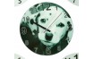 OROLOGIO A PARETE CUCINA CAMERETTA VETRO SVEGLIA A MURO CAGNOLINO DALMATA
