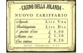 CASINO DELLA JOLANDA TARGA IN LATTA ANTICHIZZATA