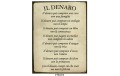 IL DENARO TARGA IN LATTA ANTICHIZZATA