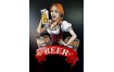 INSEGNA IN LATTA BIRRA CON DONNA INSEGNA PUB BAR LOCALI