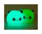 Lampada da comodino per bambini led panda rgb touc