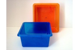 BACINELLA IN PLASTICA bagno casa QUADRATA PER BAGNO LAVELLO CUCINA