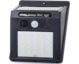 Lampada a muro con Sensore crepuscolare e di movimento lampada solare 20 LED