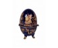 UOVO PORCELLANA PORTAGIOIE UOVO FABERGE' SOPRAMMOBILE DECORATO DA COLLEZIONE