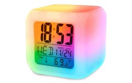 Orologio Termometro lcd sveglia camaleonte illuminato