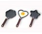 CREPS FRITTATINE OMELETTE SET 3 PADELLE ANTIADERENTE MANICO LEGNO