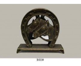 Portaposta Portalettere per scrivania in bronzo figura cavallo
