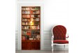LIBRERIA VINTAGE DECORAZIONE PER PORTE E PARETI STENCIL ADESIVO